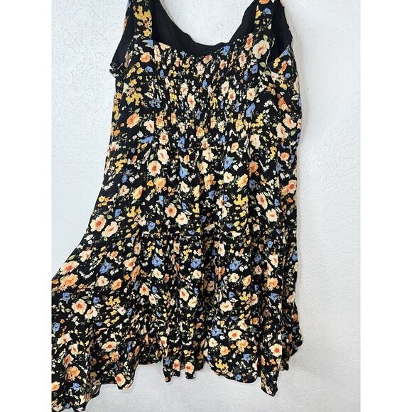 Forever 21 Floral Dress Fit & Flare Mini Size Large Lined Ditsy Floral Summer 1B - Picture 8 of 12